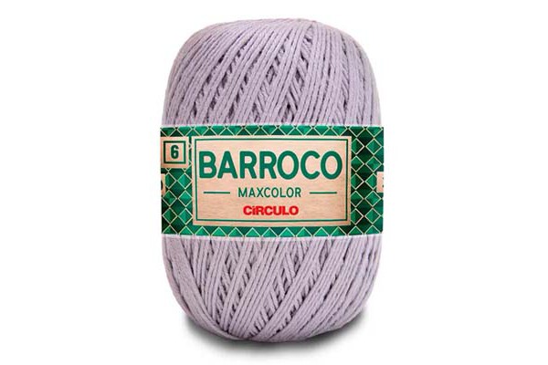 BARBANTE BARROCO MAXCOLOR N6 CIRCULO 452M CROMADO