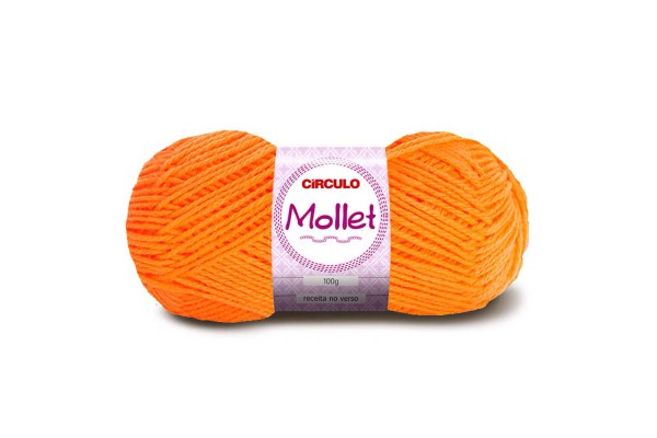 LA MOLLET CIRCULO 100G LARANJA NEON