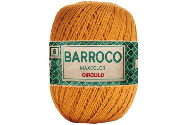 BARBANTE BARROCO MAXCOLOR N6 CIRCULO 400G AMBAR
