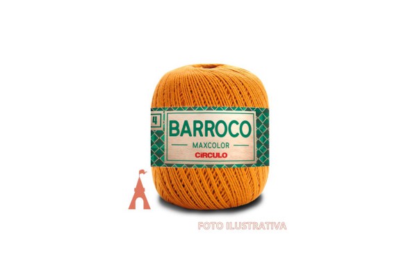 BARBANTE BARROCO MAXCOLOR N4 CIRCULO 200G AMBAR
