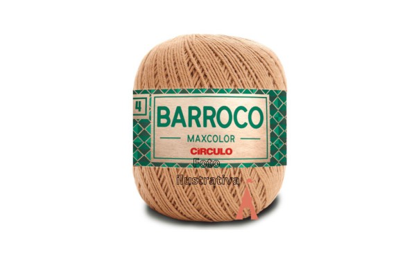 BARBANTE BARROCO MAXCOLOR N4 200G CASTANHA CIRCULO