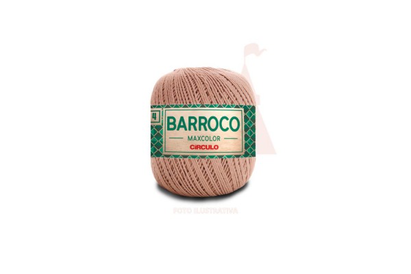 BARBANTE BARROCO MAXCOLOR N4 200G CAQUI CIRCULO