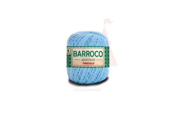 BARBANTE BARROCO MAXCOLOR N4 200G AZUL CANDY CIRCULO