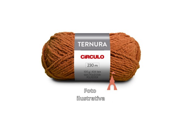 FIO TERNURA CIRCULO 100G MARRROM
