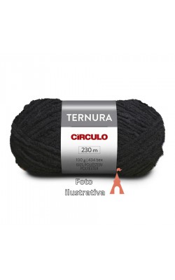 FIO TERNURA CIRCULO 100G PRETO