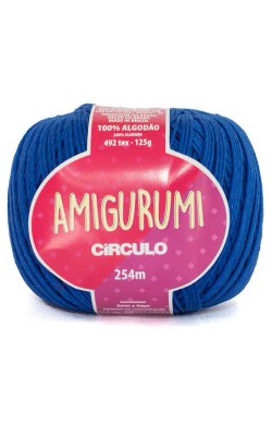 FIO AMIGURUMI CIRCULO 254M AZUL BIC