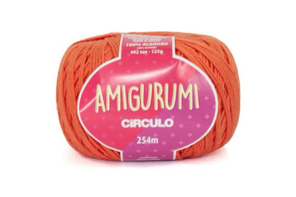 FIO AMIGURUMI CIRCULO 254M TIJOLO