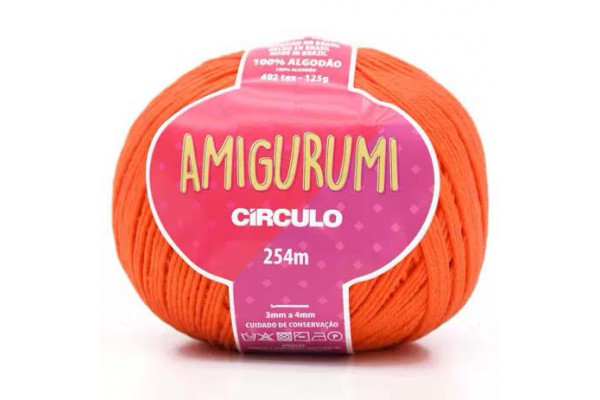 FIO AMIGURUMI CIRCULO 254M LARANJA