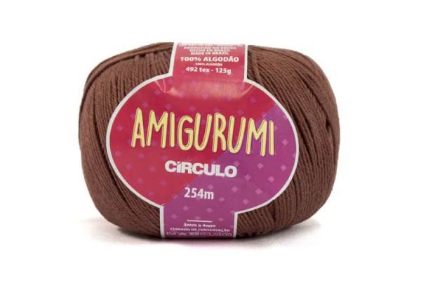 FIO AMIGURUMI CIRCULO 254M CACAU