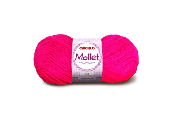 LA MOLLET CIRCULO 100G ROSA NEON