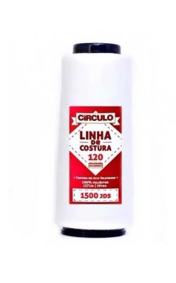 LINHA DE COSTURA POLIESTER CIRCULO BRANCO