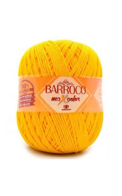 BARBANTE BARROCO MAXCOLOR N6 CIRCULO 400G CANARIO