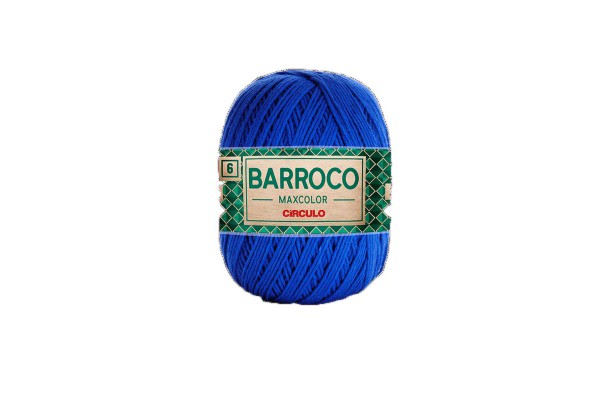 BARBANTE BARROCO MAXCOLOR N6 CIRCULO 400G AZUL BIC