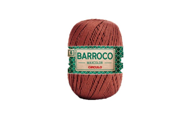 BARBANTE BARROCO MAXICOLOR CIRCULO 452M CAFE