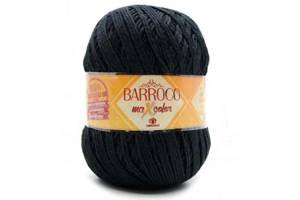 BARBANTE BARROCO MAXICOLOR CIRCULO 452M PRETO