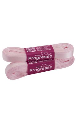 FITA DE CETIM PROGRESSO 10MM COM 10MTS ROSA CLARO 