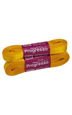 FITA DE CETIM PROGRESSO 10MM COM 10MTS AMARELO OURO