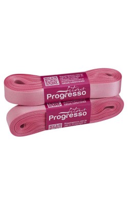 FITA DE CETIM PROGRESSO 15MM COM 10MTS ROSA ESCURO