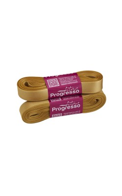 FITA DE CETIM PROGRESSO 15MM COM 10MTS OURO 