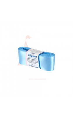 FITA DE CETIM PROGRESSO 38MM COM 10MT AZUL CELESTE