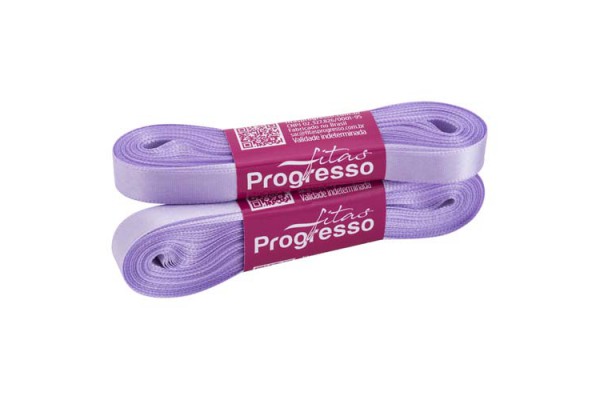 FITA DE CETIM PROGRESSO 10MM COM 10MTS LILAS