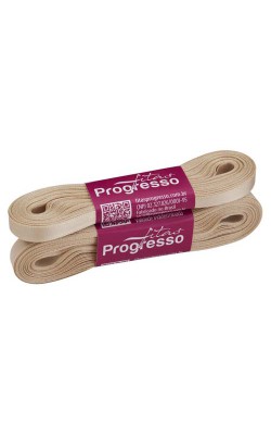 FITA DE CETIM PROGRESSO 7MM COM 10MTS BEGE