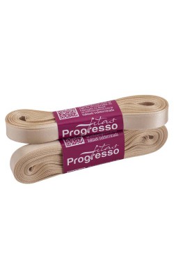 FITA DE CETIM PROGRESSO 10MM COM 10MTS BEGE