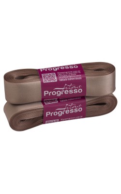 FITA DE CETIM PROGRESSO 22MM COM 10MTS CHOCOLATE