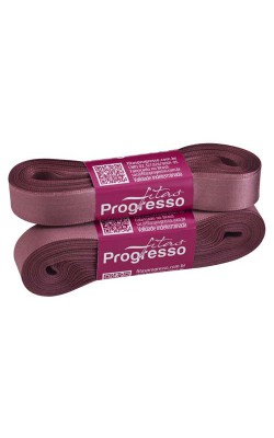 FITA DE CETIM PROGRESSO 15MM COM 10MTS ROSE