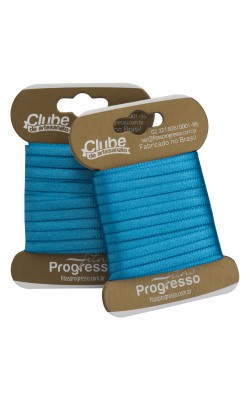 FITA DE CETIM PROGRESSO 000 COM 10 MTS AZUL TURQUESA