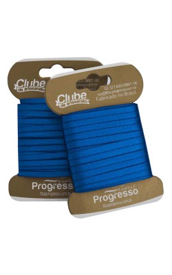 FITA DE CETIM PROGRESSO 000 COM 10 MTS AZUL ROYAL