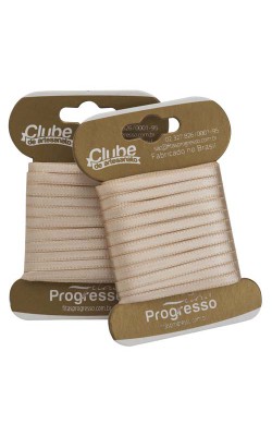 FITA DE CETIM PROGRESSO 000 COM 10 MTS BEGE