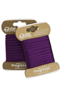 FITA DE CETIM DUPLA FACE PROGRESSO 000 VIOLETA