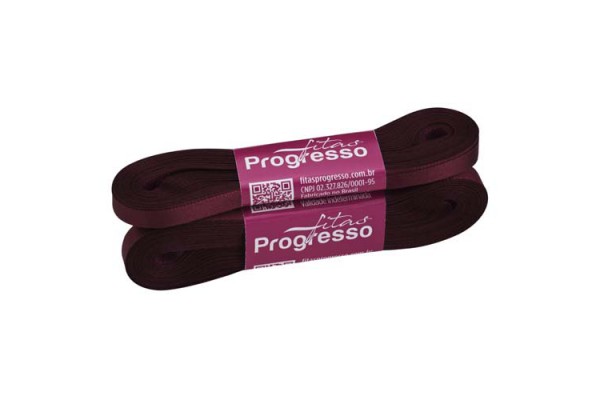 FITA DE CETIM PROGRESSO 7MM COM 10MTS MARSALA