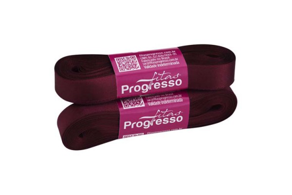 FITA DE CETIM PROGRESSO 15MM COM 10MTS MARSALA