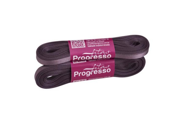 FITA DE CETIM PROGRESSO 7MM COM 10MTS CASSIS