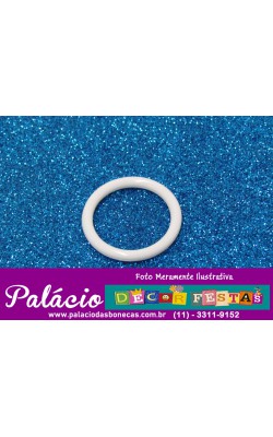 ARGOLA 15 BRANCA COM 6 UNIDADES