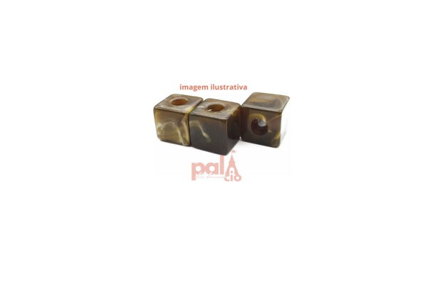 PONTEIRA ACRILICO 19MM MARROM C/ 4PC PONTEIRA ACRILICO 19MM MARROM C/ 4PC