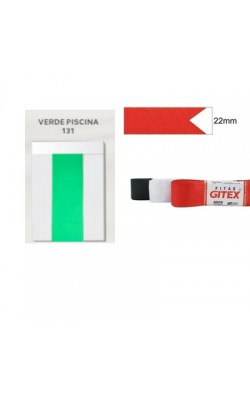 FITA DE CETIM 22MM GITEX VERDE PISCINA