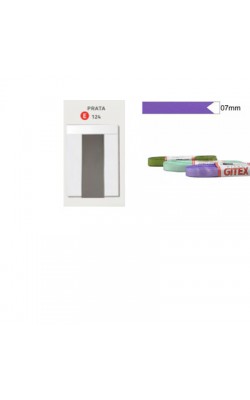 FITA DE CETIM 7MM GITEX PRATA