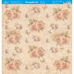 FOLHA PARA SCRAPBOOK LITOARTE ROSAS