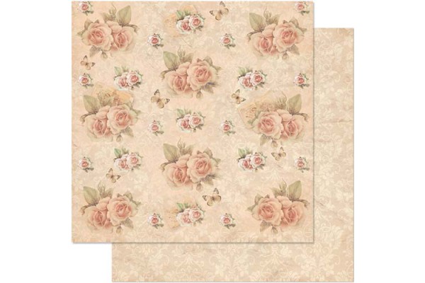 FOLHA PARA SCRAPBOOK LITOARTE ROSAS