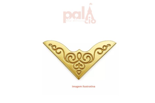 CANTONEIRA PARA BOLSA 3CM C/ 4 DOURADO CANTONEIRA PARA BOLSA 3CM C/ 4 DOURADO