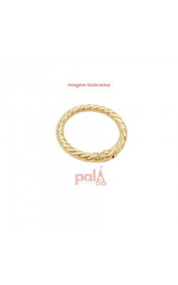 ARGOLA ARTICULADA DOURADA 40MM C/ 2PC
