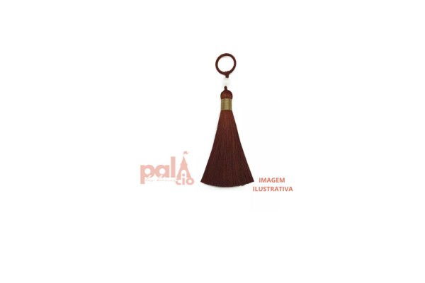 PINGENTE TASSEL 15CM MARROM PINGENTE TASSEL 15CM MARROM