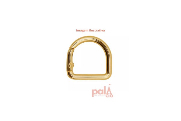 MEIA ARGOLA ARTICULADA DOURADA 28X21MM C/2PC MEIA ARGOLA ARTICULADA DOURADA 28X21MM C/2PC