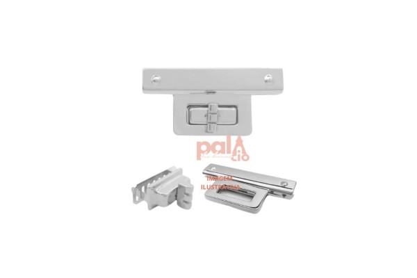 FECHO BOLSA 6,4X3CM PRATA FECHO BOLSA 6,4X3CM PRATA
