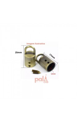 PORTA ALCA C/ARGOLA OURO VELHO C/ 2PC