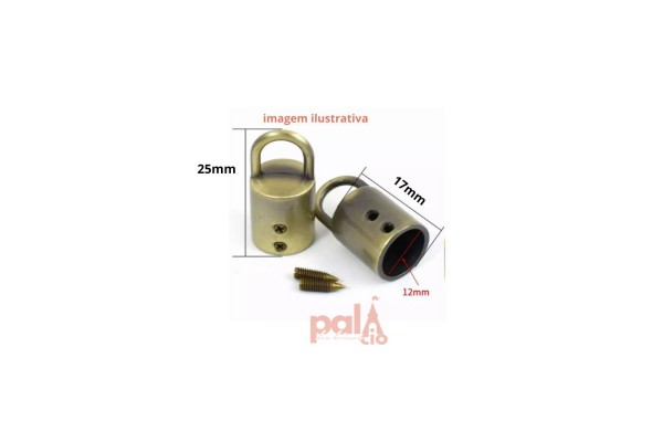 PORTA ALCA C/ARGOLA OURO VELHO C/ 2PC PORTA ALCA C/ARGOLA OURO VELHO C/ 2PC