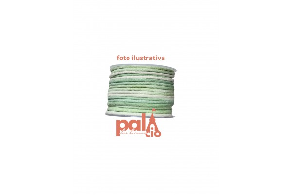 CORDAO MULTICOLOR VERDE 3MM 50M